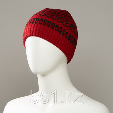 Floor Jacquard Cuff Knit Hat