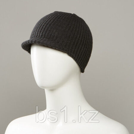 Barron Textured Knit Beanie With Soft Visor-02