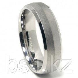 Titanium 7mm Satin Finish Knife Edge Wedding Band Ring