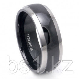 Black Titanium Band with Grey Titanium Edge-02