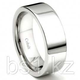 Cobalt XF Chrome 8MM High Polish Flat Wedding Band Ring