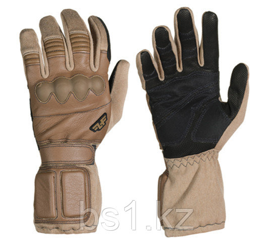 Перчатки тактические кожаные, огнеупорные с защитой суставов FLASHOVER GLOVE